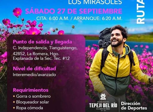 La Dirección de Deportes Tepeji del Río te invita a una mañana de naturaleza y esfuerzo.