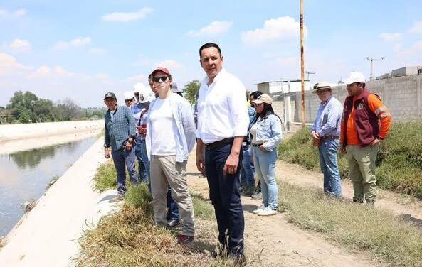 Supervisan avances en los proyectos de saneamiento del Río Tula