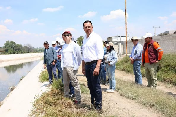 Supervisan avances en los proyectos de saneamiento del Río Tula