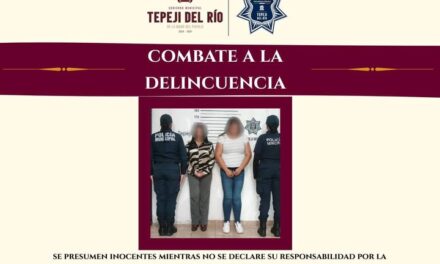 Seguridad Pública de Tepeji asegura a dos mujeres