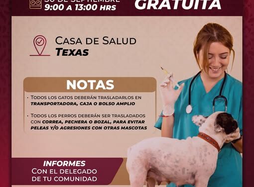 Mañana habrá campaña de vacunación antirrábica en la localidad de #Texas