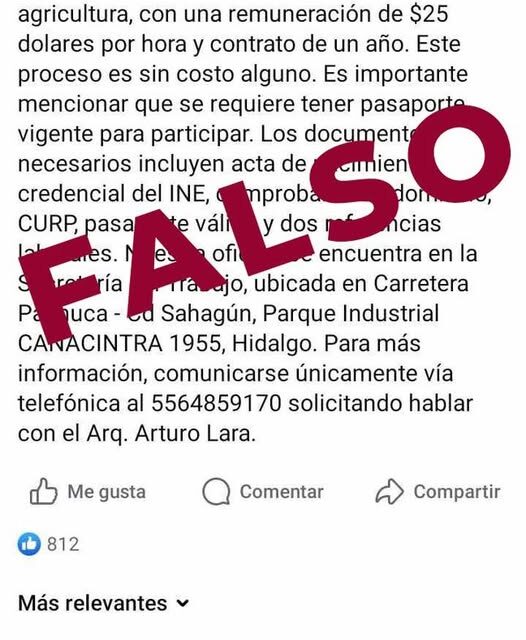 Continúa alerta por falsas ofertas de empleo