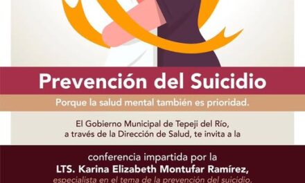 Impartirán Conferencia sobre Prevención del Suicidio en Tepeji del Río
