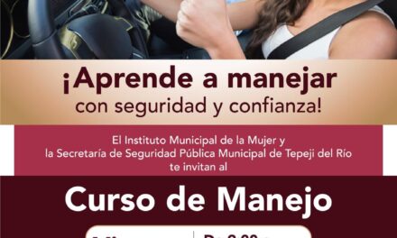 Curso de Manejo para Mujeres reforzará autonomía y seguridad vial en Tepeji.