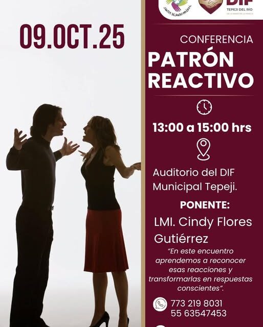 Conferencia “Patrón Reactivo”: un espacio para reconocer, transformar y sanar