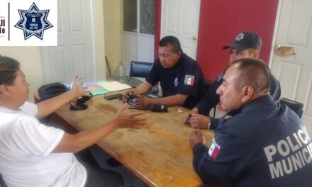 Director Operativo de Seguridad Pública de Tepeji se reúne con vecinos de San Mateo