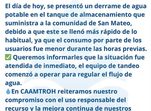 Comunicado Caamtroh