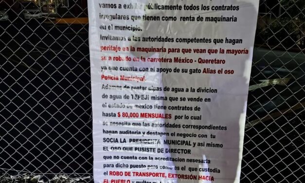 Colocan mantas en Tepeji, golpean y lesionan a policía municipal
