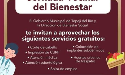 Mañana llega la Jornada Vecinal del Bienestar a Santa María Quelites