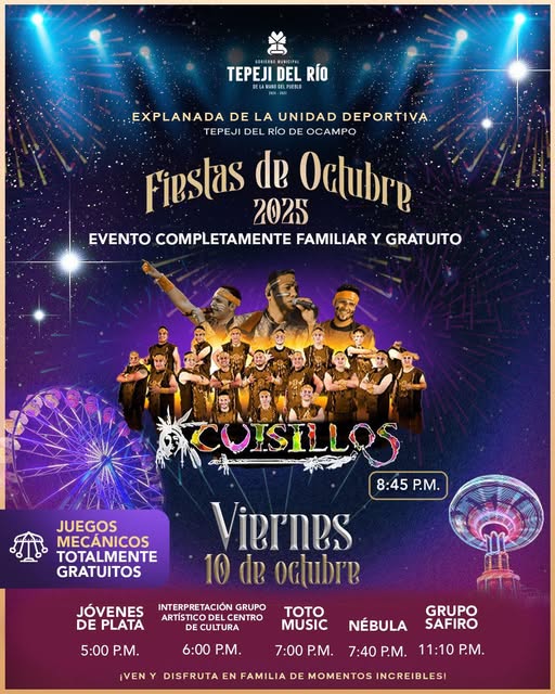 Disfruta de la Banda Cuisillos en las Fiestas de Octubre Tepeji 2025
