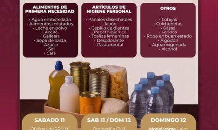 El gobierno de Atotonilco de Tula invita a sumarse a la colecta en apoyo a las familias afectadas por las lluvias en Hidalgo