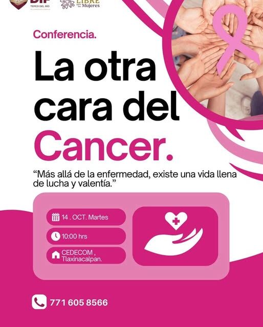 DIF Tepeji invita a la Conferencia: “La otra cara del cáncer”