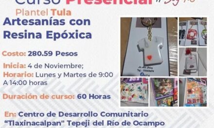 Impartirán Curso de Resina Epóxica en Tepeji del Río