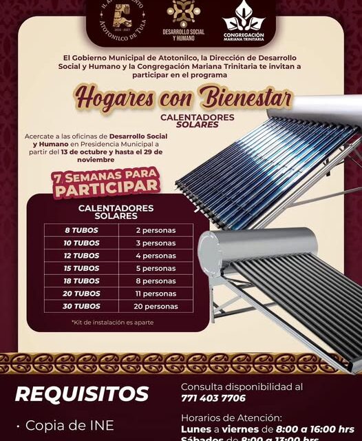 Inicia Programa Hogares con Bienestar en Atotonilco de Tula