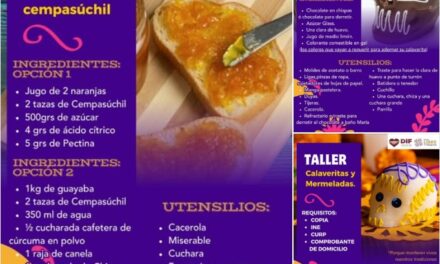 DIF Tepeji invita al Taller de Calaveritas de azúcar y Mermelada de Cempasúchil