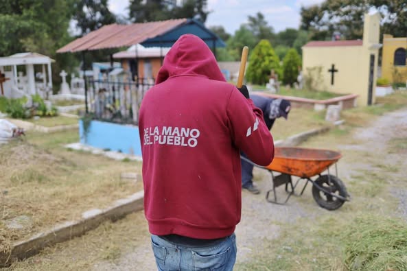 Rehabilitan el Panteón Santa Rosa en San Mateo 2ª Sección, Tepeji del Río.