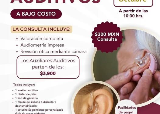 Adquiere auxiliares auditivos a bajo costo en el DIF Tepeji