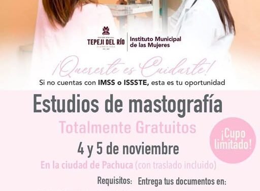 Invitan a participar en la Jornada de Mastografías gratuitas