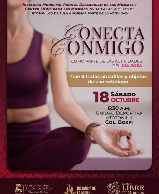 Invitan a participar en la actividad «Conecta Conmigo» en Atotonilco de Tula