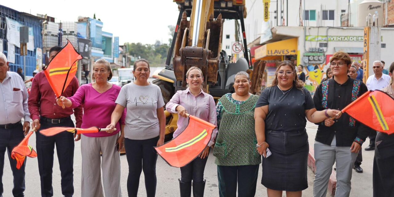 Arranca obra de construcción de red de drenaje sanitario y pavimento hidráulico en Tepeji del Río
