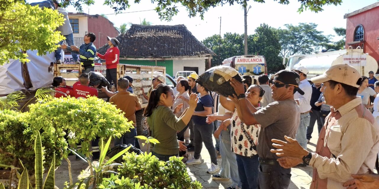 Atotonilco de Tula envía víveres y apoyo a los municipios de Huautla y Pisaflores