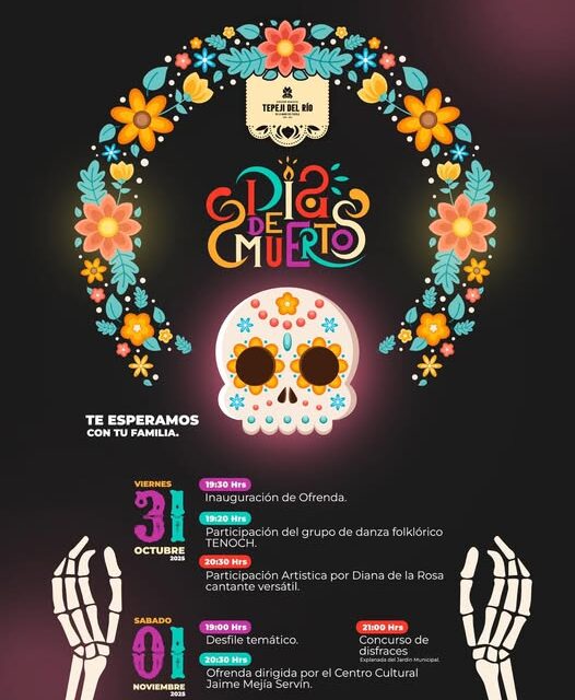 Disfruta de las actividades de Día de Muertos en Tepeji del Río