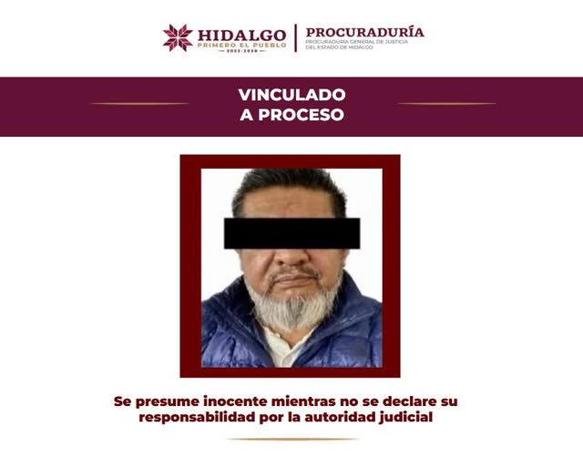 Obtiene PGJEH vinculación a proceso para M. V. O., por presunto desvío de 116 millones de pesos del seguro catastrófico