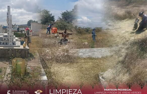 Continúan los trabajos de mantenimiento en los 𝗲𝘀𝗽𝗮𝗰𝗶𝗼𝘀 𝗽𝘂́𝗯𝗹𝗶𝗰𝗼𝘀 𝗱𝗲𝗹 𝗺𝘂𝗻𝗶𝗰𝗶𝗽𝗶𝗼 de Atotonilco de Tula