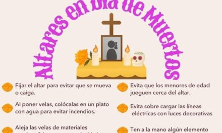La Unidad de Protección Civil y Bomberos de Tepeji del Río, emite las siguientes recomendaciones para disfrutar de las festividades de Día de Muertos de manera segura.
