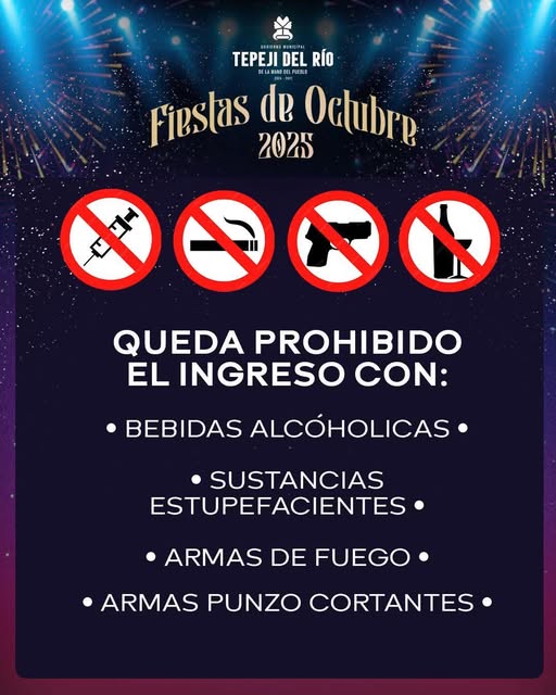 Disfrutemos de las Fiestas de Octubre Tepeji 2025 de manera segura