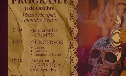 En Atotonilco de Tula h𝗼𝘆 𝗰𝗲𝗹𝗲𝗯𝗿𝗮𝗺𝗼𝘀 𝗲𝗹 𝟮º 𝗙𝗲𝘀𝘁𝗶𝘃𝗮𝗹 𝗱𝗲 𝗗𝗶́𝗮 𝗱𝗲 𝗠𝘂𝗲𝗿𝘁𝗼𝘀 “𝗦𝗼́𝗹𝗼 𝗺𝘂𝗲𝗿𝗲 𝗹𝗼 𝗾𝘂𝗲 𝘀𝗲 𝗼𝗹𝘃𝗶𝗱𝗮”