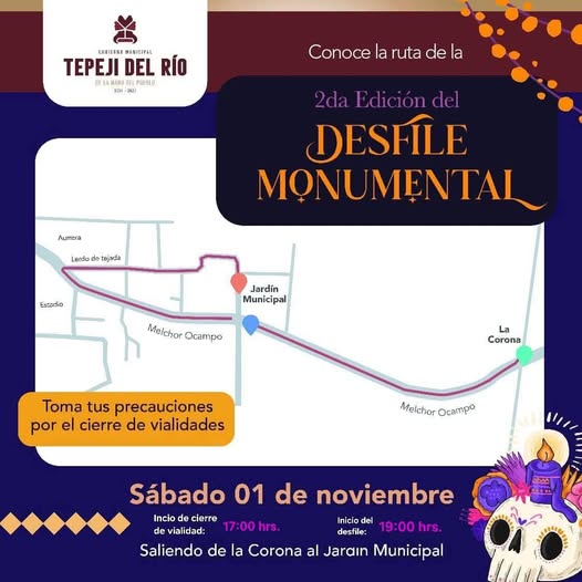 Hoy se llevará a cabo la Segunda Edición del Desfile Monumental en Tepeji del Río