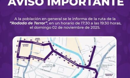 El día de hoy se llevará a cabo la «Rodada de Terror» en Tula de Allende