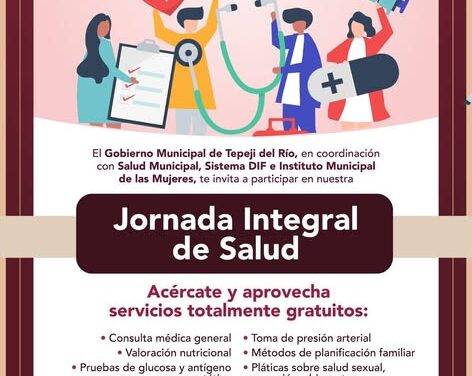 Gobierno Municipal de Tepeji del Río impulsa la salud preventiva a través de la Jornada Integral de Salud