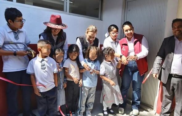 Realizaron trabajos de rehabilitación de sanitarios en la Escuela Primaria Lauro Aguirre en Tepeji
