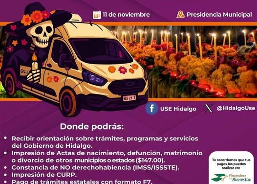 Las 𝗨𝗻𝗶𝗱𝗮𝗱𝗲𝘀 𝗠𝗼́𝘃𝗶𝗹𝗲𝘀 estarán dando servicio en 𝗔𝘁𝗼𝘁𝗼𝗻𝗶𝗹𝗰𝗼 𝗱𝗲 𝗧𝘂𝗹𝗮