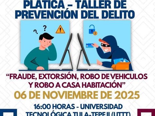 Fomentan la prevención del delito en Tula de Allende