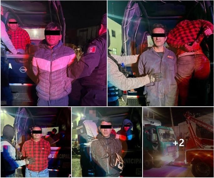 Detienen a 4 personas presuntamente relacionadas con el robo de un tráiler