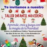 El espíritu navideño está por llegar a la Biblioteca Pública Municipal “Nezahualcóyotl” en Tepeji del Río