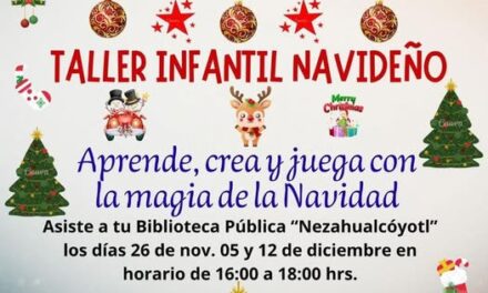 El espíritu navideño está por llegar a la Biblioteca Pública Municipal “Nezahualcóyotl” en Tepeji del Río