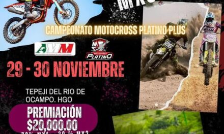 Gran final del Campeonato Motocross Platino Plus en Tepeji