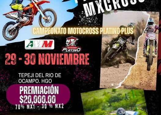 Gran final del Campeonato Motocross Platino Plus en Tepeji