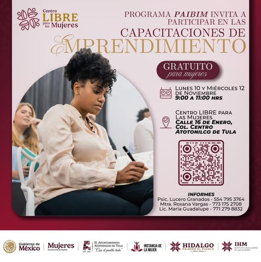 𝗖𝗮𝗽𝗮𝗰𝗶𝘁𝗮𝗰𝗶𝗼𝗻𝗲𝘀 𝗱𝗲 𝗘𝗺𝗽𝗿𝗲𝗻𝗱𝗶𝗺𝗶𝗲𝗻𝘁𝗼 𝗱𝗲𝗹 𝗽𝗿𝗼𝗴𝗿𝗮𝗺𝗮 𝗣𝗔𝗜𝗕𝗜𝗠 en Atotonilco de Tula