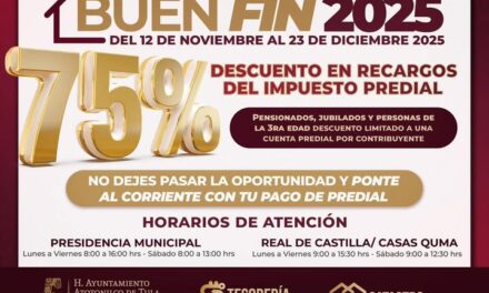 𝗔𝗽𝗿𝗼𝘃𝗲𝗰𝗵𝗮 𝗲𝗹 𝗕𝗨𝗘𝗡 𝗙𝗜𝗡 𝟮𝟬𝟮𝟱 𝗲𝗻 𝗔𝘁𝗼𝘁𝗼𝗻𝗶𝗹𝗰𝗼 𝗱𝗲 𝗧𝘂𝗹𝗮