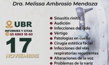 Especialista en Otorrinolaringología dará consultas en Atotonilco de Tula