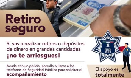 En esta temporada, Seguridad Pública Municipal de Tepeji se preocupa por TU SEGURIDAD