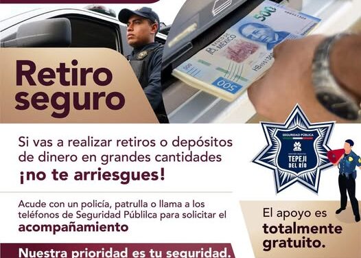 En esta temporada, Seguridad Pública Municipal de Tepeji se preocupa por TU SEGURIDAD
