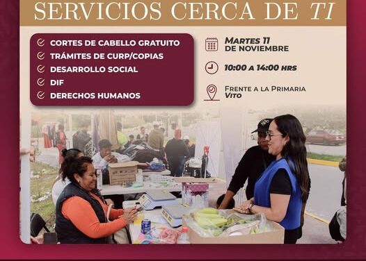 La 𝐉𝐨𝐫𝐧𝐚𝐝𝐚 𝐝𝐞 𝐬𝐞𝐫𝐯𝐢𝐜𝐢𝐨𝐬 𝐠𝐫𝐚𝐭𝐮𝐢𝐭𝐨𝐬 estará hoy en Vito