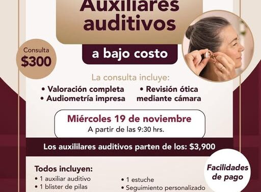 Invitan a participar en la campaña de auxiliares auditivos a bajo costo en Tepeji