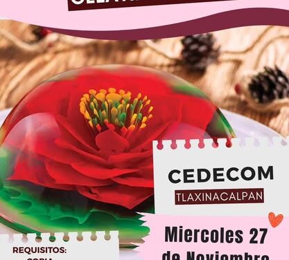 DIF Tepeji te invita a participar en el Taller de Gelatinas Artísticas